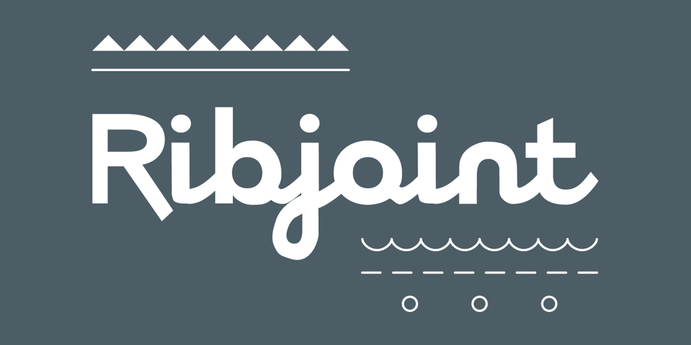 Ribjoint font