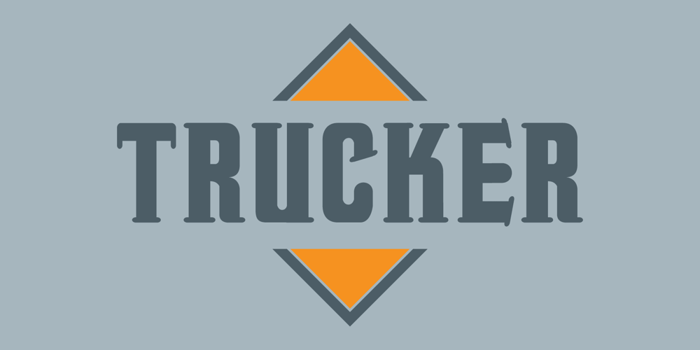 Trucker font