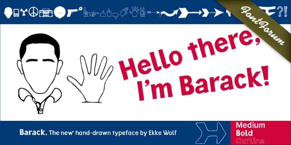 Barack font