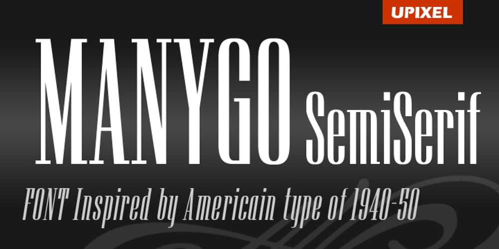 Manygo Semi Serif font