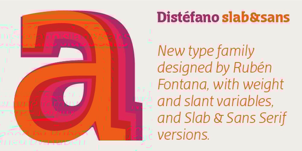 Distefano Slab font