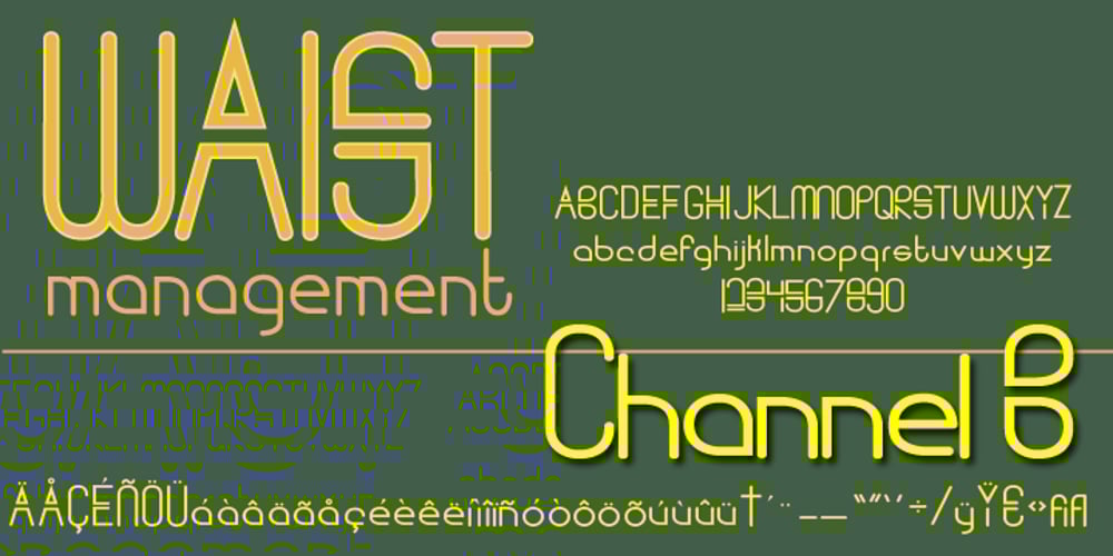 Channel B font
