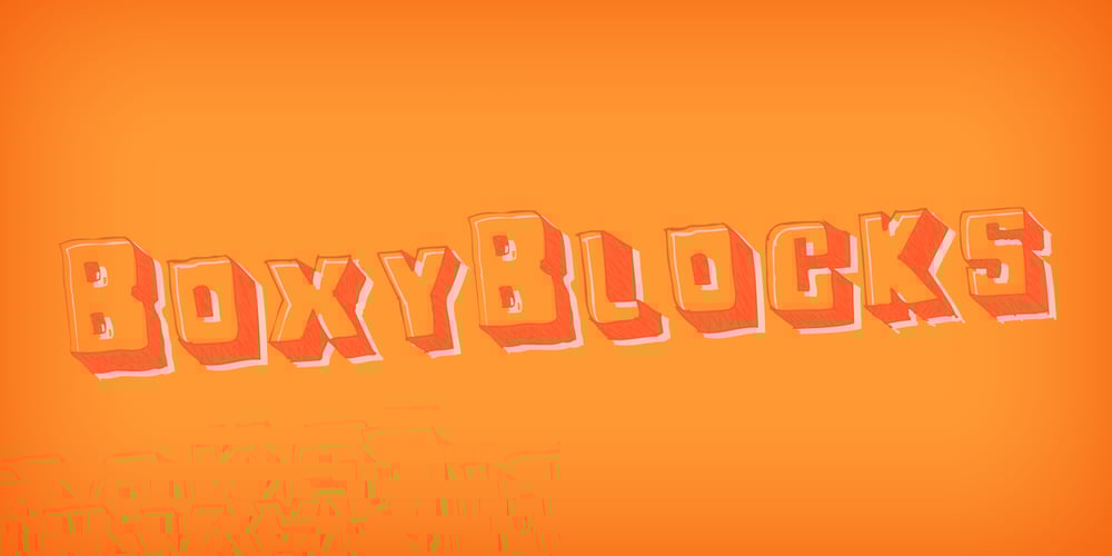 BoxyBlocks font