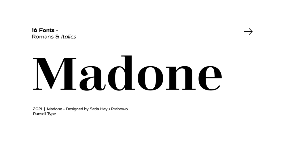 Madone font