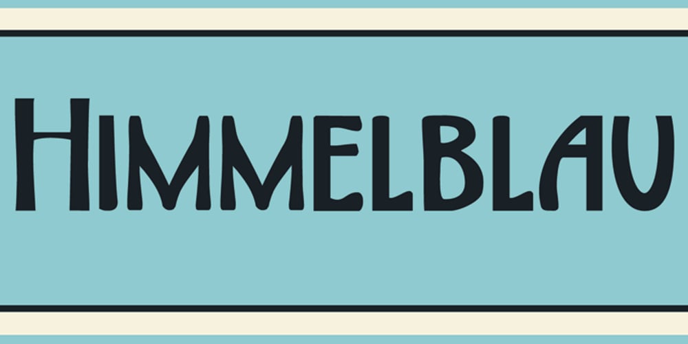 Himmelblau font