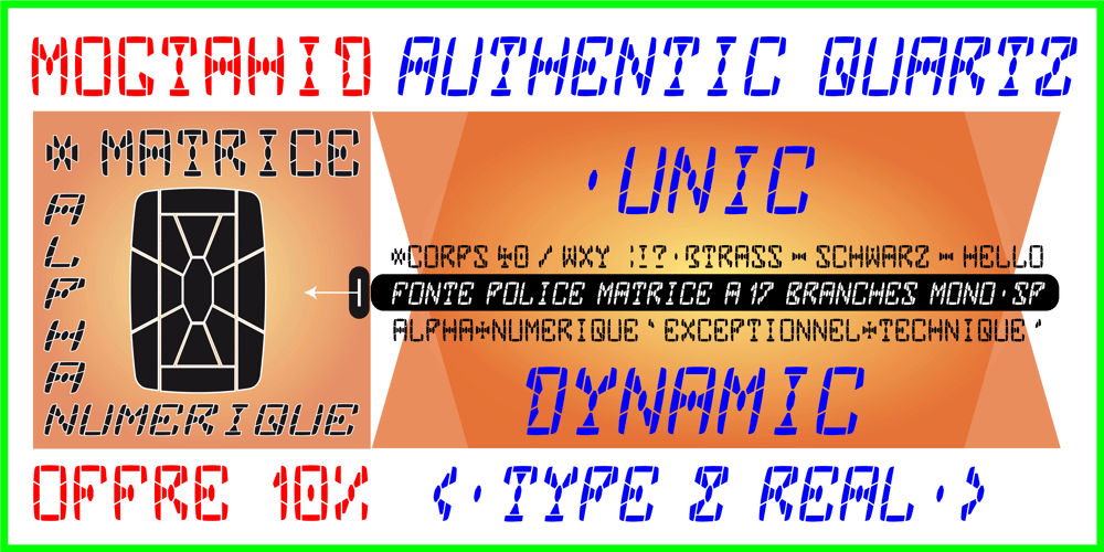 MOGTAHID AUTHENTIC QUARTZ font