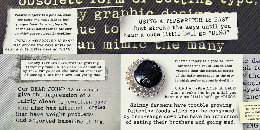 Dear John font