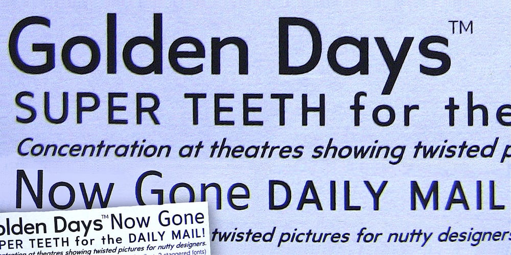 Golden Days font