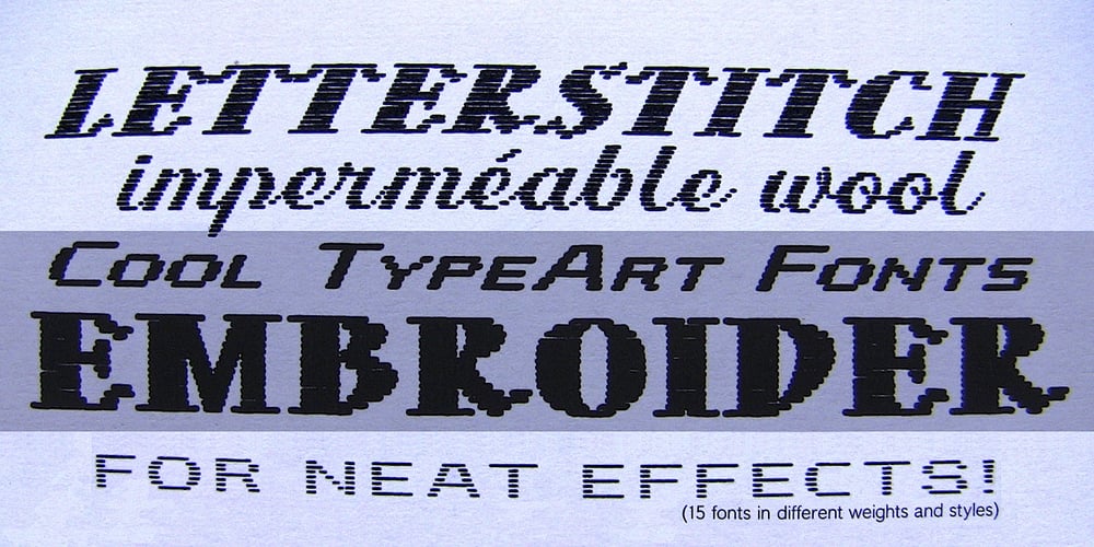 Letterstitch Script font