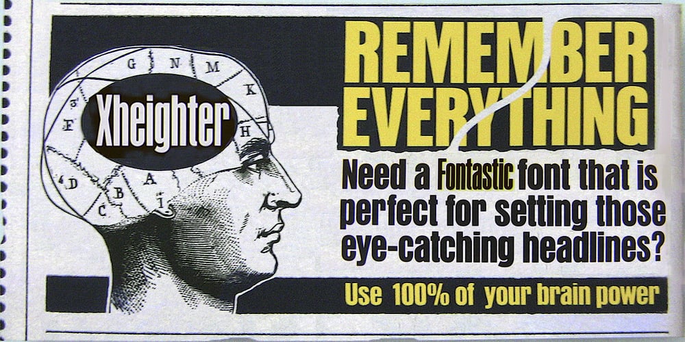 Xheighter Condensed font