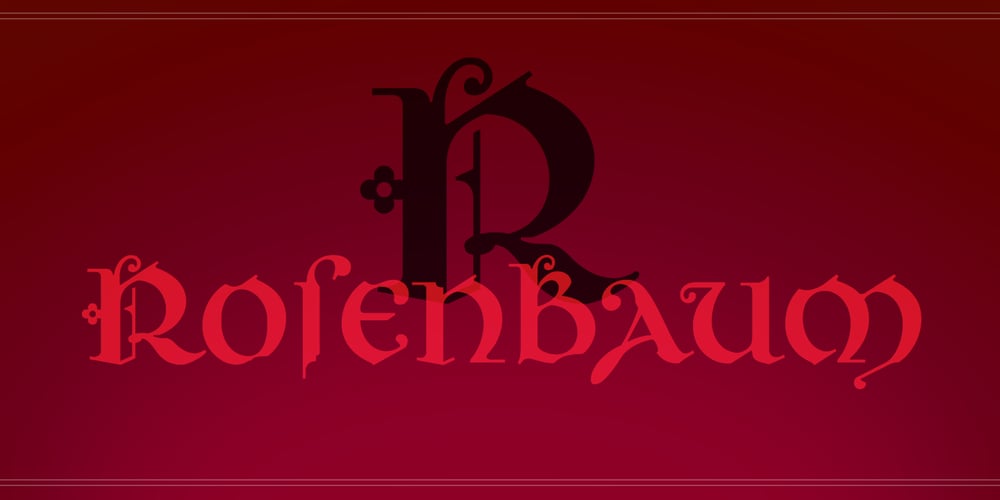 Rosenbaum font