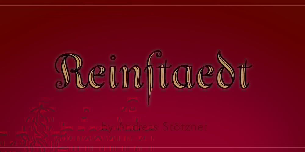 Reinstaedt font