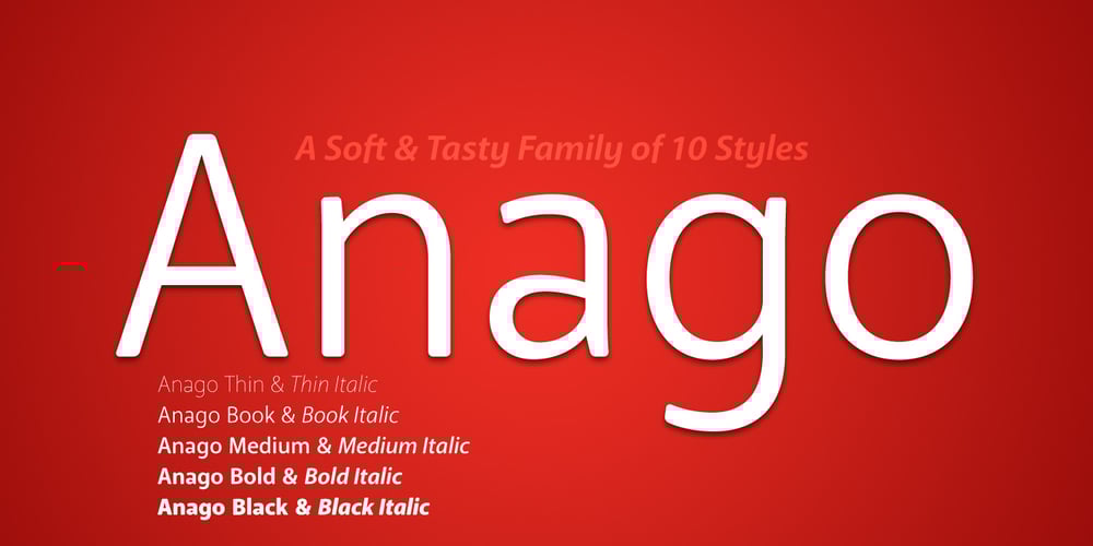 Anago font