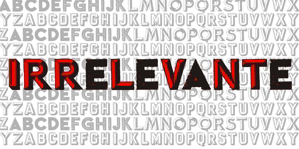 Irrelevante font
