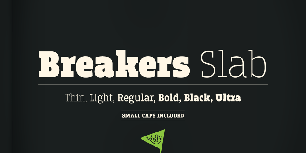 Breakers Slab font