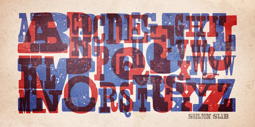 Shelton Slab font