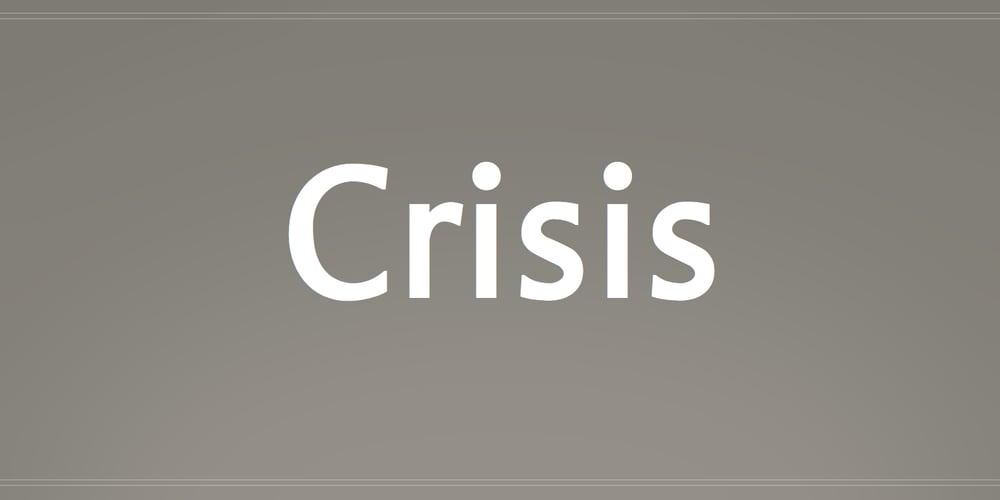 Crisis font