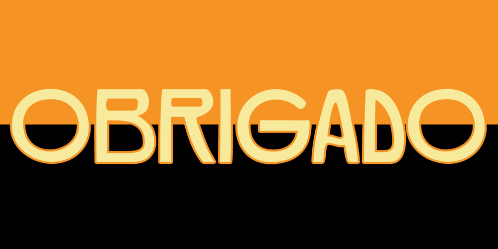 Obrigado font