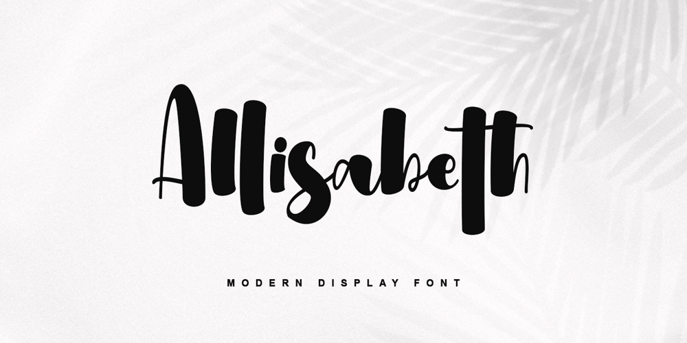 Allisabeth font