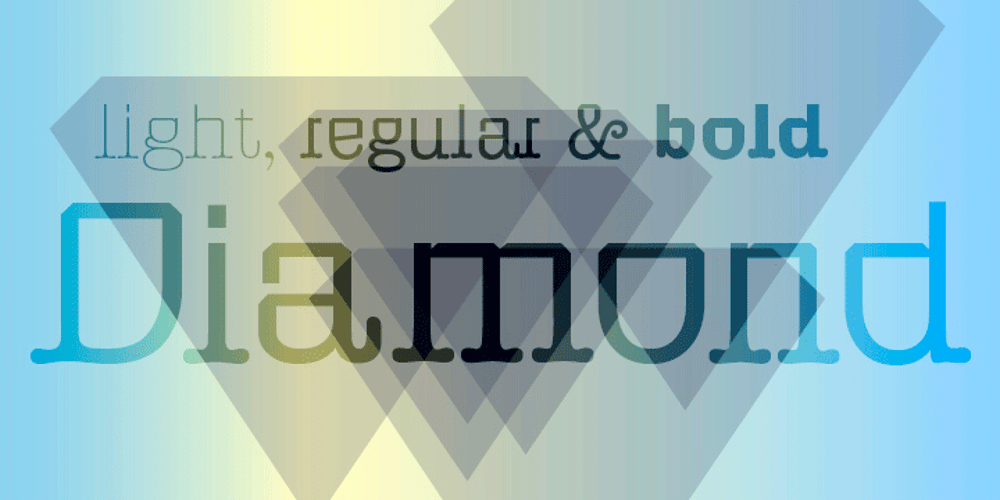 Diamond font