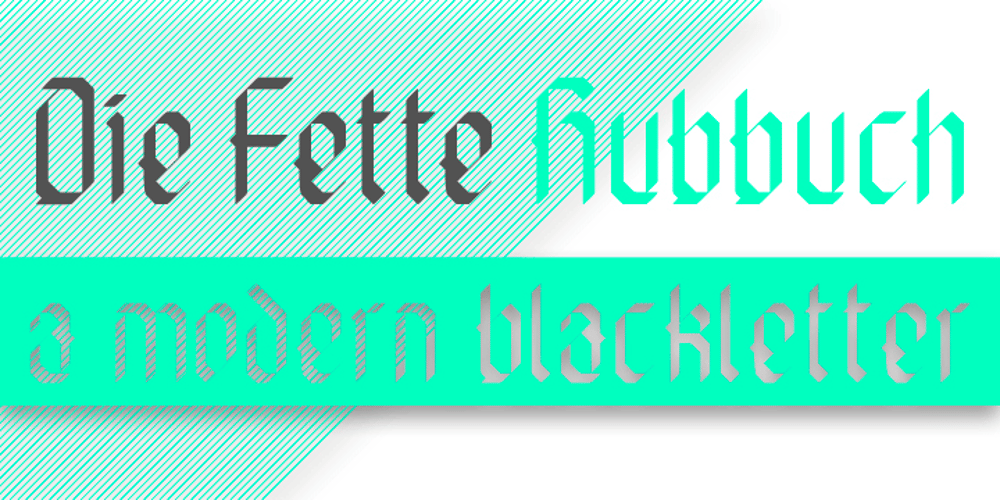 Die fette Hubbuch font
