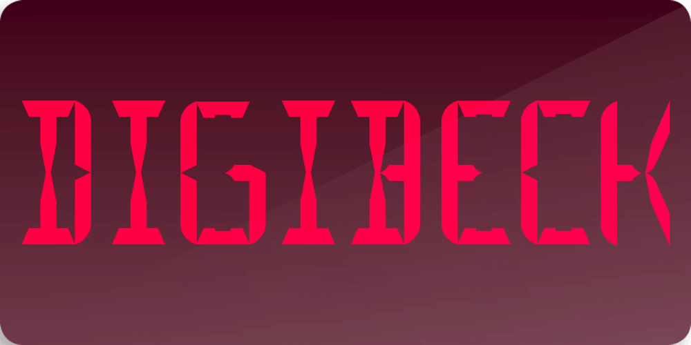 Digibeck font