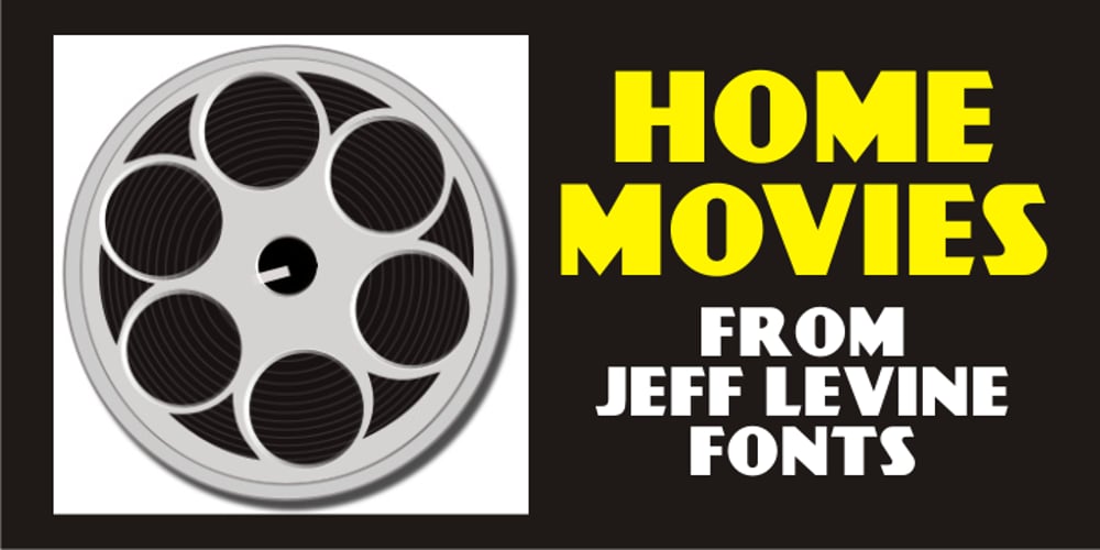 Home Movies JNL font