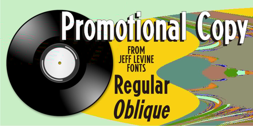 Promotional Copy JNL font