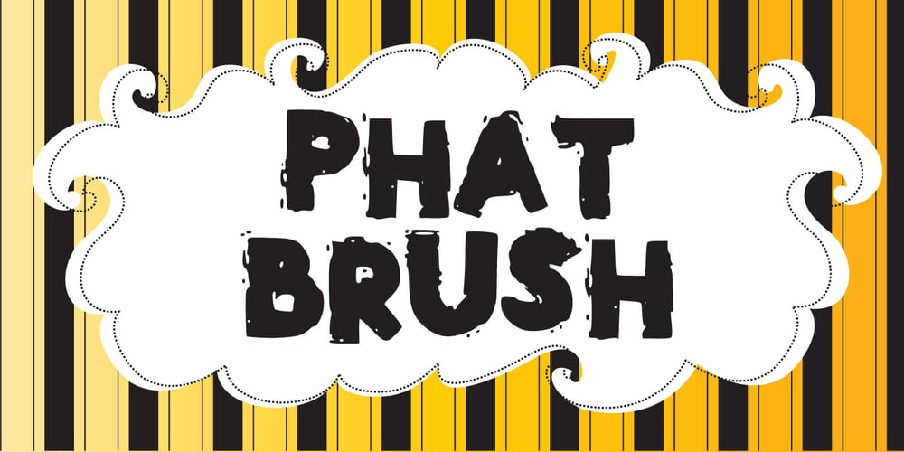 Phat Brush font