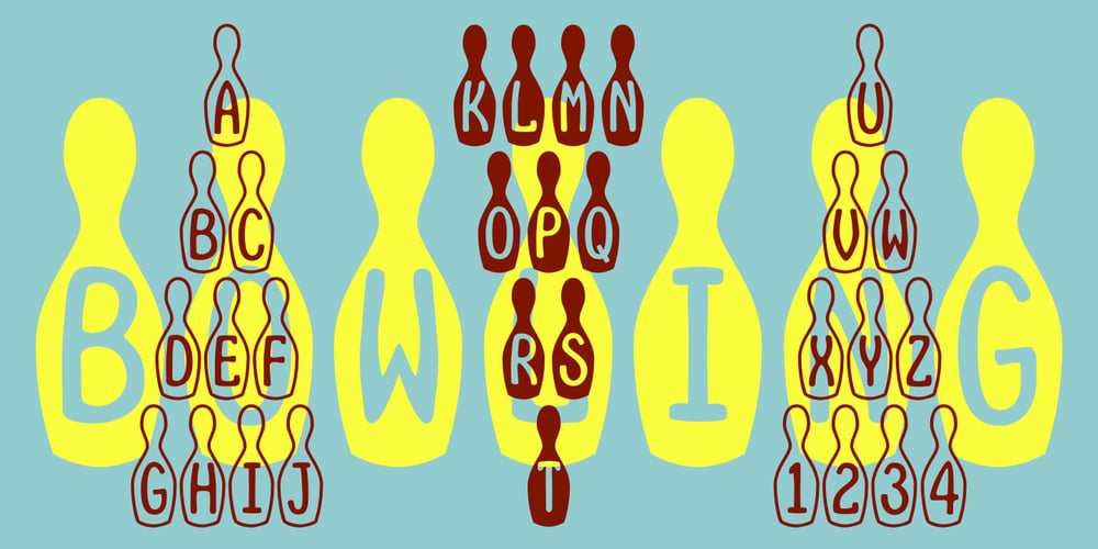 Bowling font