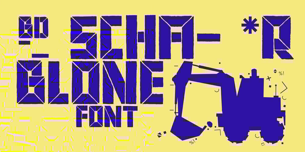 BD Schablone font