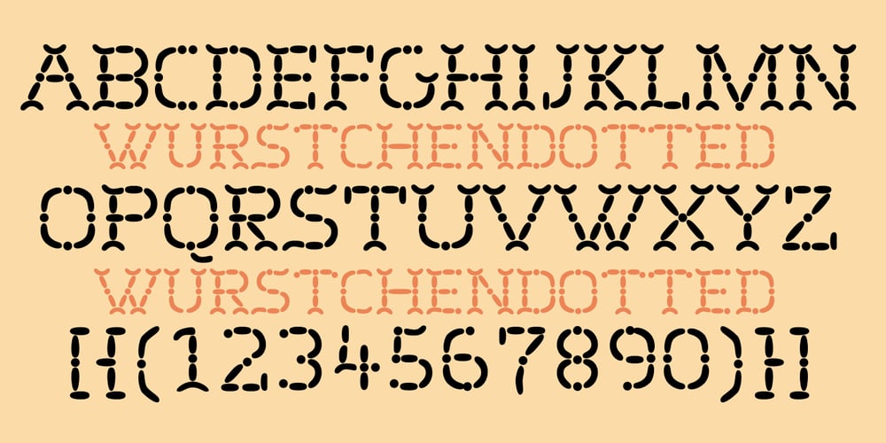 Wurstchen font