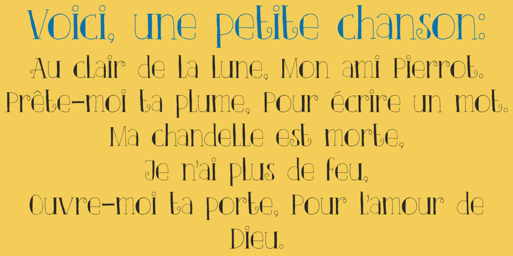 Clair De Lune font
