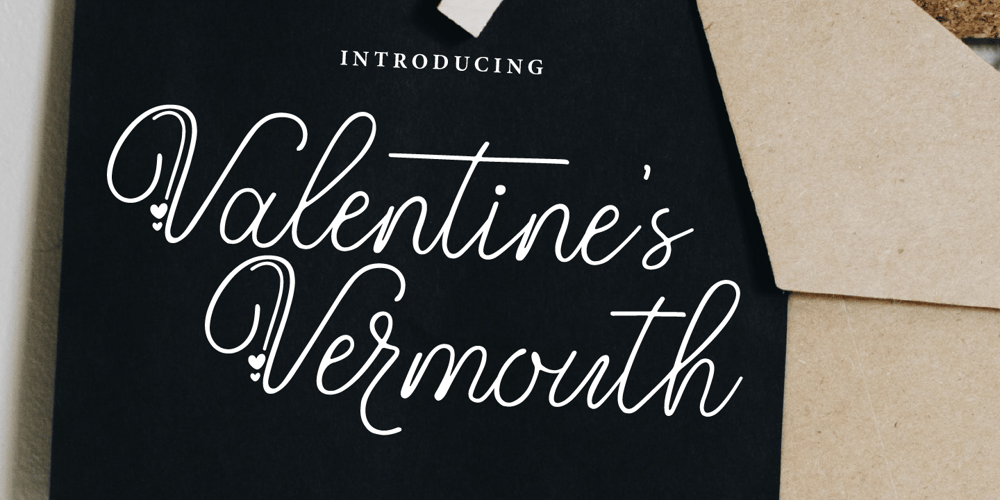 Valentines Vermouth font