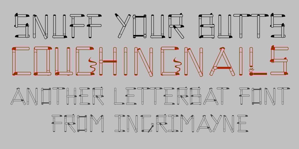 CoughingNails font