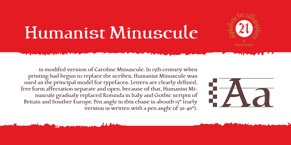 Cal Humanist Minuscule font