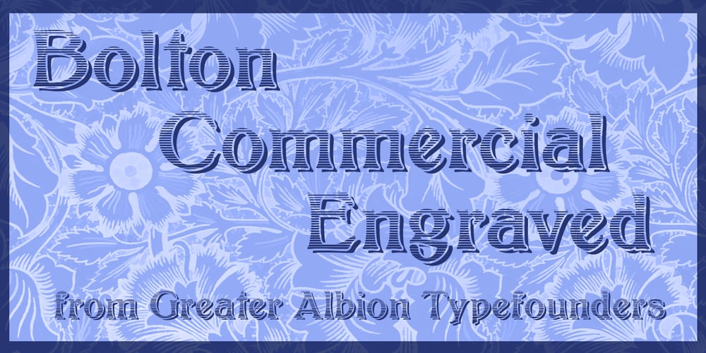 Bolton Commercial font