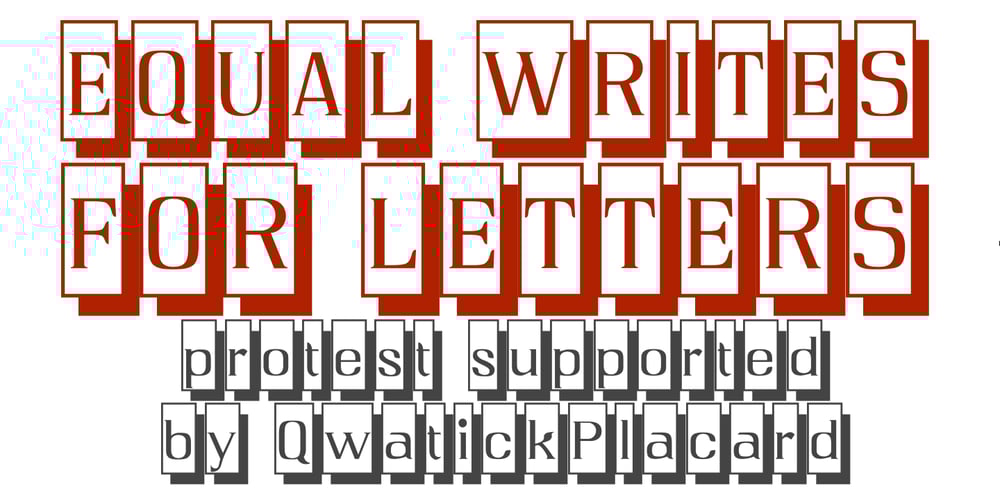 QwatickPlacard font