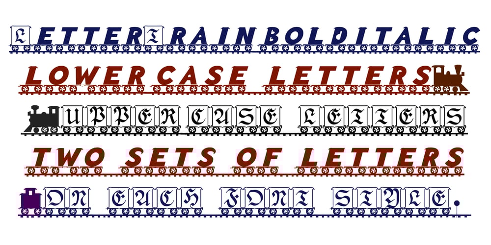 LetterTrain font