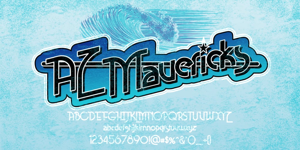 AZ Mavericks font