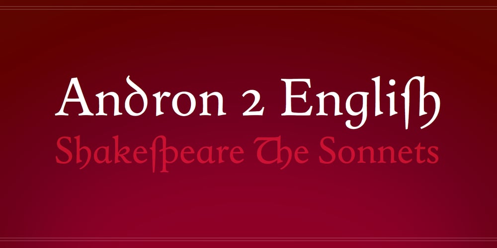 Andron 2 font