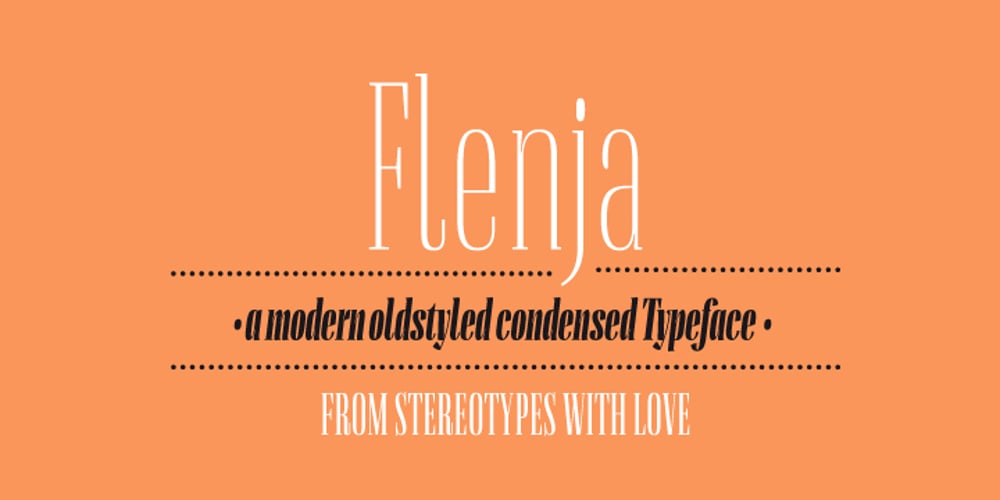 Flenja font