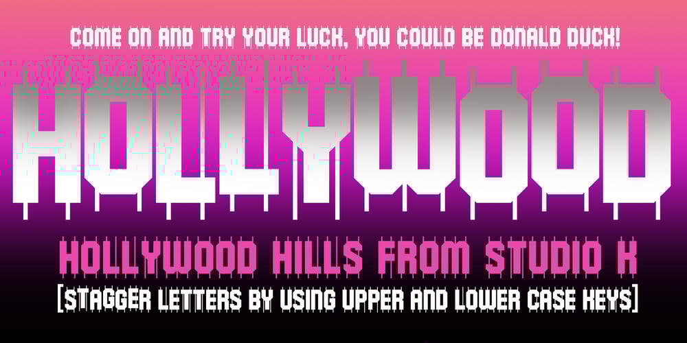 Hollywood Hills font