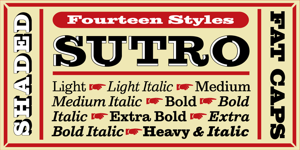 Sutro font