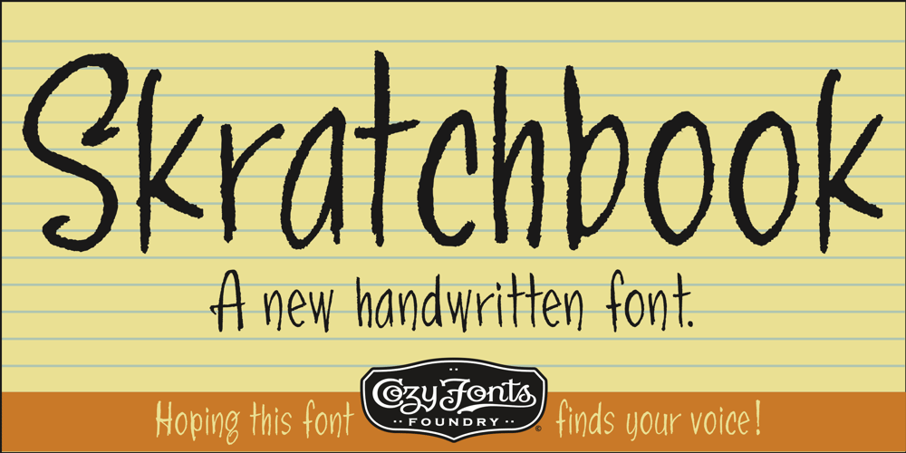Skratchbook font