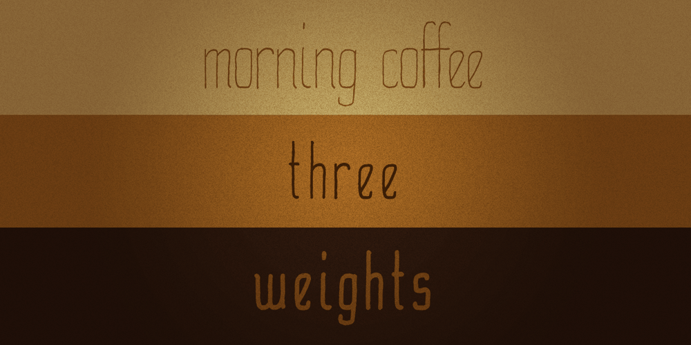 Morning Coffee font