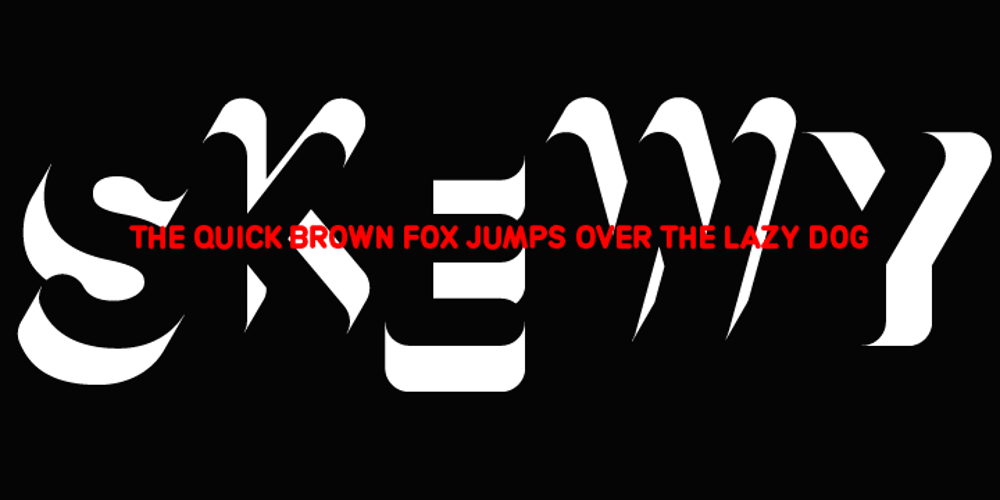 AT Move Skewy font