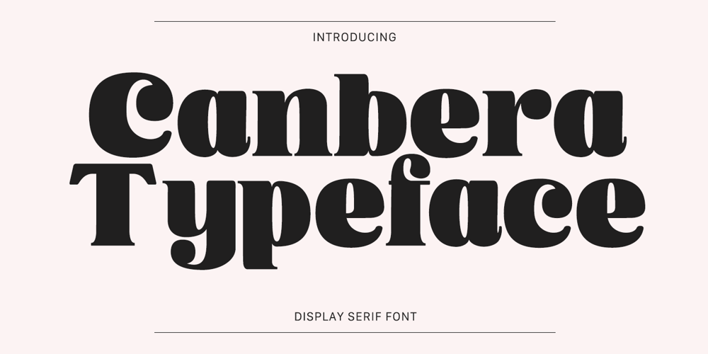 Canbera font