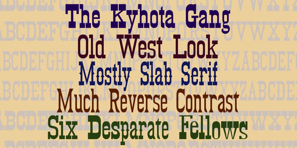 Kyhota font