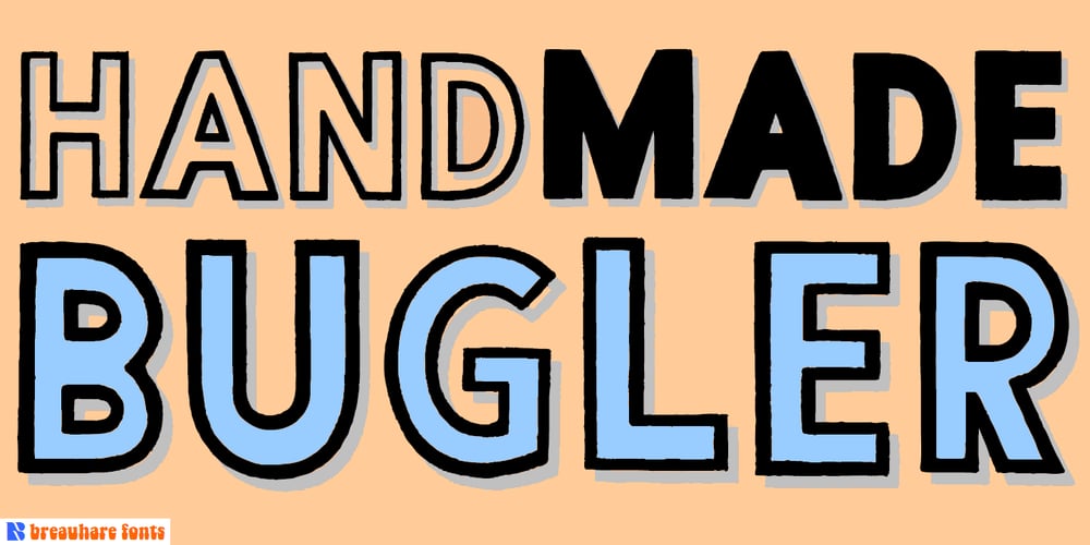 Handmade Bugler font